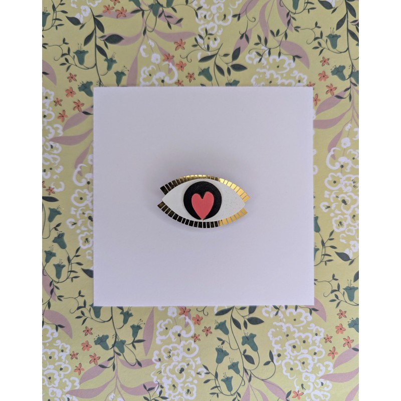 Broche Oeil pour Oeil black Broche Oeil pour Oeil black