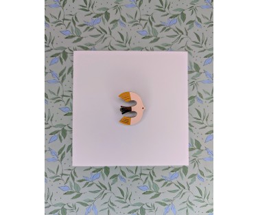 Broche Birdy dragée