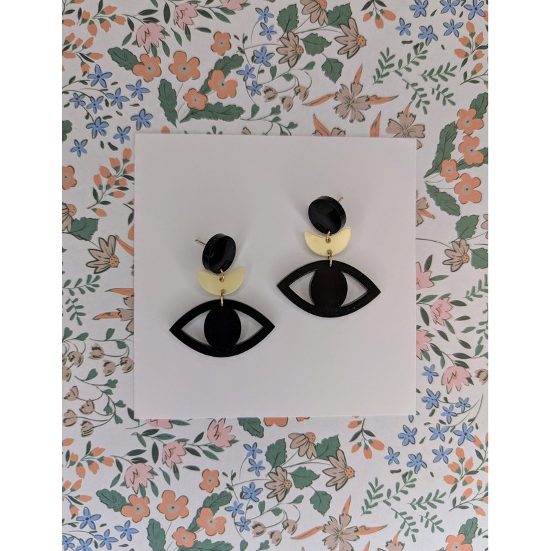 Boucles d'oreilles noires Olimpia Boucles d'oreilles noires Olimpia