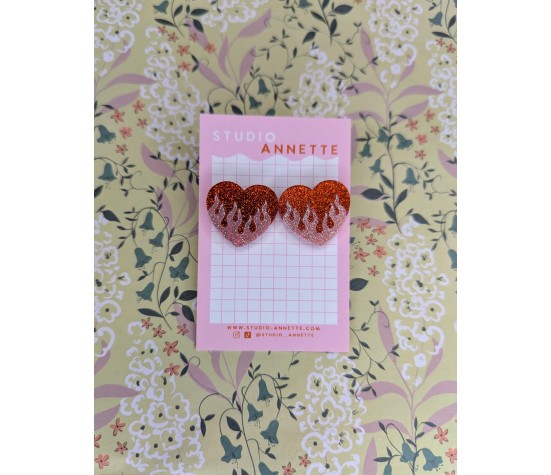 Boucles D'oreilles Flammes
