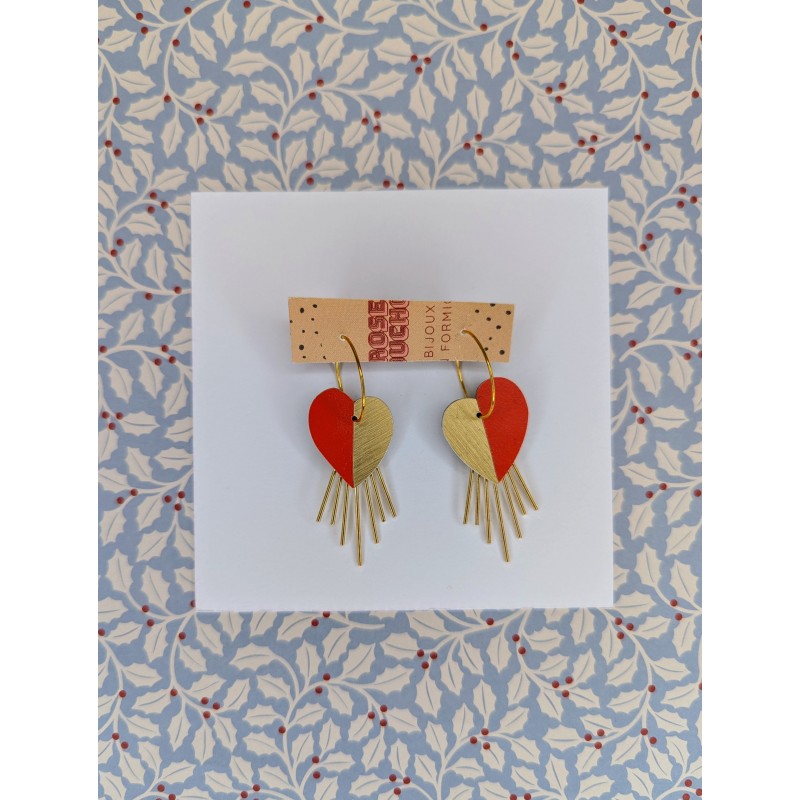 Créoles Ex Voto cerise Créoles Ex Voto cerise