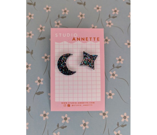 Boucles d'oreilles puces - Céleste