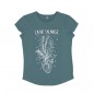 T-shirt Femme Coeur Floral Blue dusc T-shirt Femme Coeur Floral Blue dusc