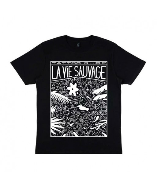 T-shirt Unisexe Jungle noir T-shirt Unisexe Jungle noir