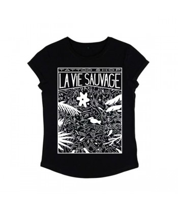 T-shirt Femme Jungle noir