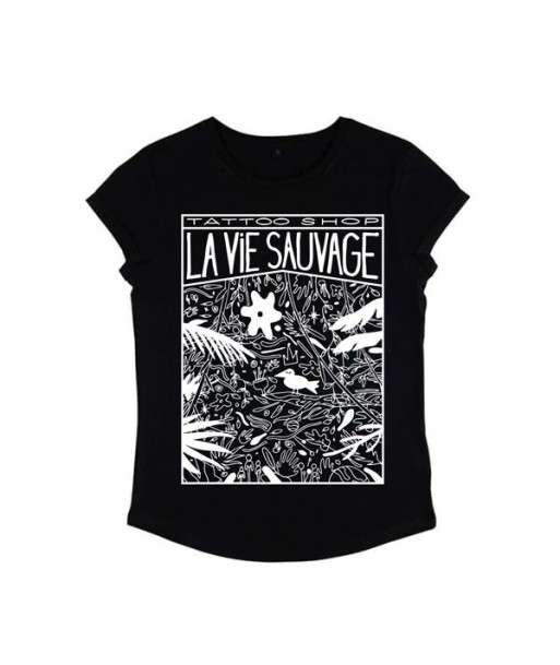 T-shirt Femme Jungle noir T-shirt Femme Jungle noir