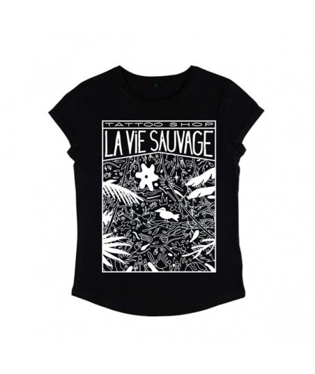 T-shirt Femme Jungle noir