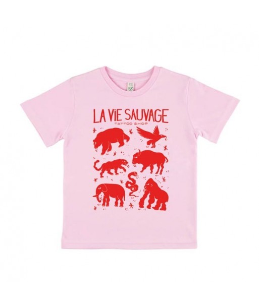 T-shirt Enfant Animaux Rose T-shirt Enfant Animaux Rose