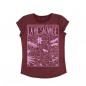 T-shirt Femme Jungle bordeaux T-shirt Femme Jungle bordeaux