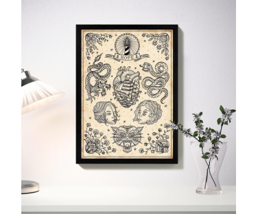 Affiche Flash Tattoo