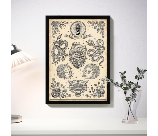 Affiche Flash Tattoo