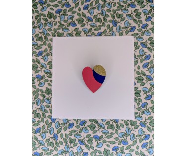 Broche Love rose malabar