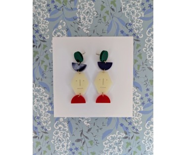 Boucles d'oreille Totem Chromatique