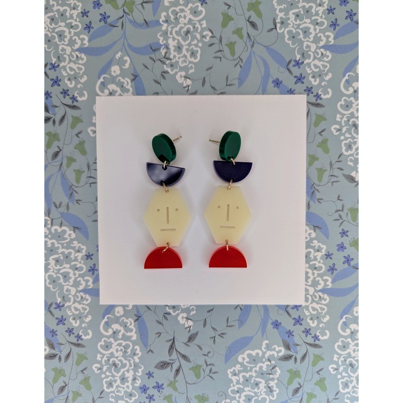 Boucles d'oreille Totem Chromatique Boucles d'oreille Totem Chromatique