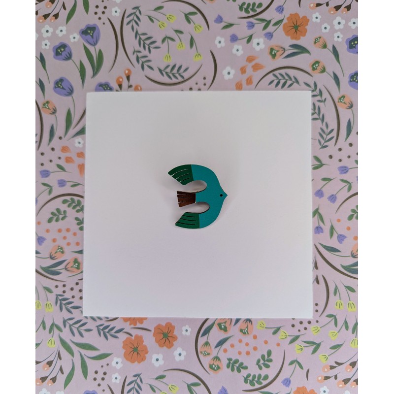 Broche Birdy vert tendre Broche Birdy vert tendre