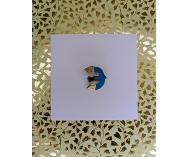 Broche Birdy bleu
