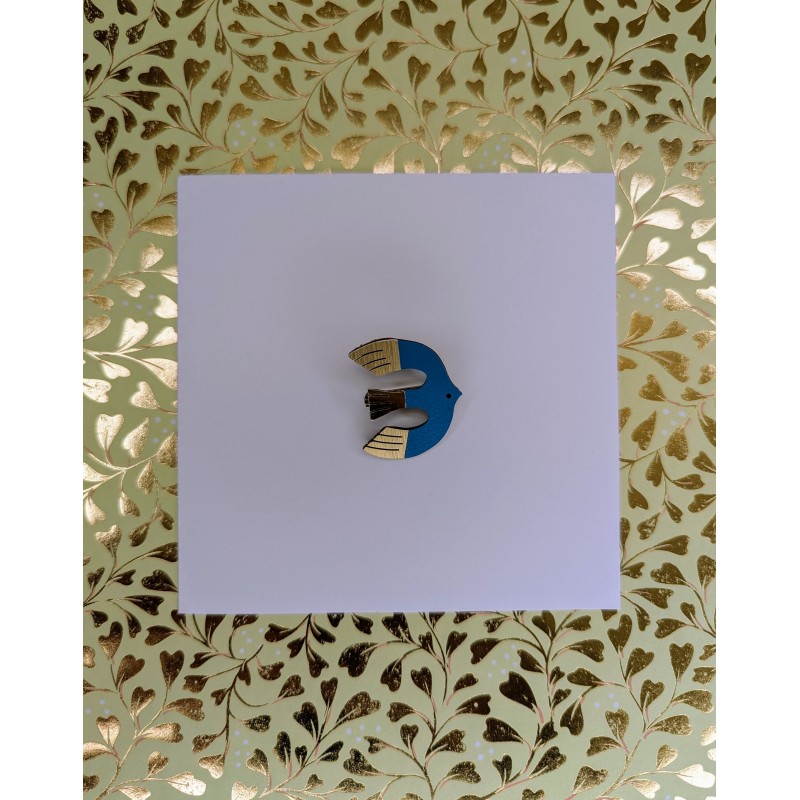 Broche Birdy bleu Broche Birdy bleu
